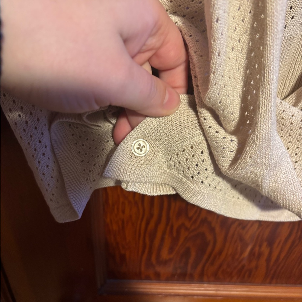 SIMPLY VERA VERA WANG Women’s Cream Wrap Sweater Size XL - Picture 4 of 7